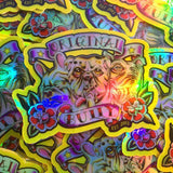 Speak No Evil Holographic Sticker